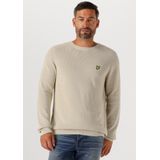Lyle & Scott - Engineered Rib Crew Neck - Trui - Grey Taupe