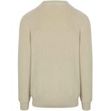 Lyle & Scott - Engineered Rib Crew Neck - Trui - Grey Taupe