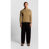 Lyle & Scott - Merino Mix - Lange Mouwen Polo Shirt - Bruin