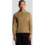 Lyle & Scott - Merino Mix - Lange Mouwen Polo Shirt - Bruin