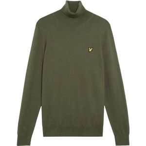 Lyle & Scott - Katoenen Merinowollen Coltrui - Groen