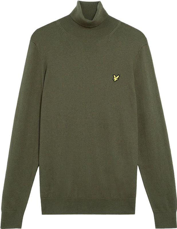 Lyle & Scott - Katoenen Merinowollen Coltrui - Groen