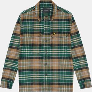 Lyle & Scott - Geruite Flanellen Overshirt - Veelkleurig - Geborsteld Flanel - Borstzakken met Klepsluiting