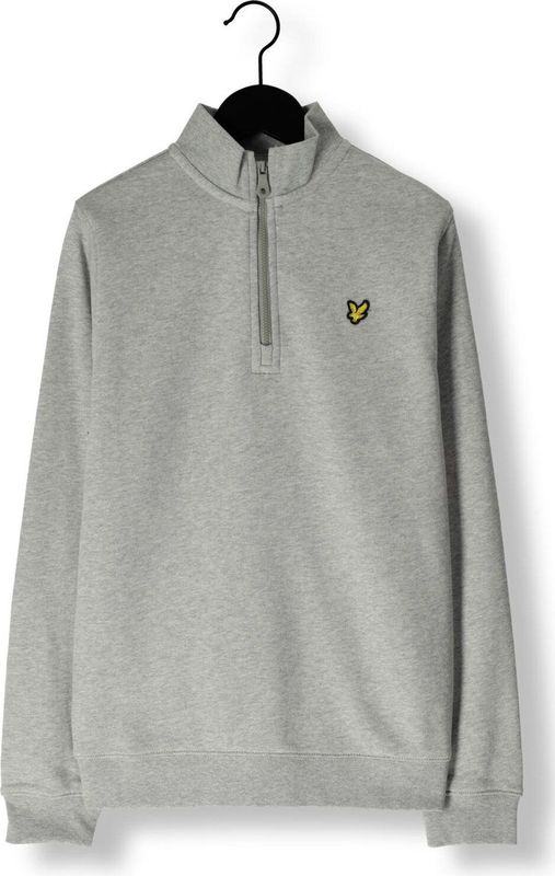 Lyle & Scott - Quarter Zip Pullover - Lichtgrijs - Sweater