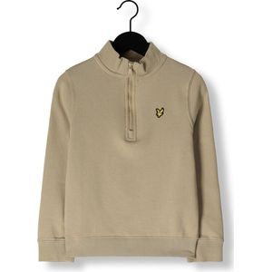 Lyle & Scott Quarter Zip Pullover Truien & Vesten Jongens - Sweater - Hoodie - Vest- Bruin - Maat 134/140