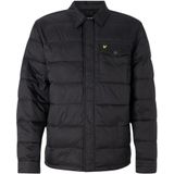 Lyle & Scott - Jet Black - Gewatteerd Jack - Met Kraag