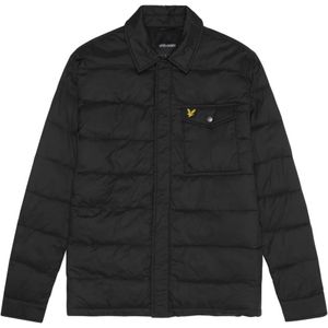Lyle & Scott - Jet Black - Gewatteerd Jack - Met Kraag