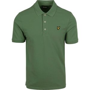 Lyle and Scott Polo Donkergroen - Heren - Katoen - Organisch - GOTS Gecertificeerd
