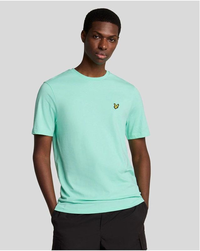 Lyle & Scott - Plain - T-shirt - Mint - Katoen