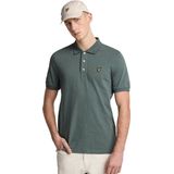 Lyle&Scott - Slub Polo - Groen Gemêleerd - Jersey Katoen