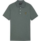 Lyle&Scott - Slub Polo - Groen Gemêleerd - Jersey Katoen