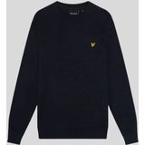 Lyle & Scott - Gebreide Trui - Donkerblauw - Katoen - Regular Fit