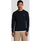 Lyle & Scott - Gebreide Trui - Donkerblauw - Katoen - Regular Fit
