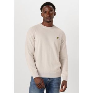 Lyle & Scott, Heren, Truien, Beige, Maat: S Katoen,