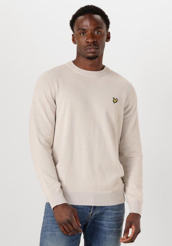 Lyle & Scott, Heren, Truien, Beige, Maat: S Katoen,