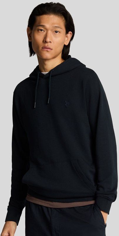 Lyle & Scott - Superfine Pullover Hoodie - Sweatshirt - Donker Marineblauw - 100% Superfijn Katoen