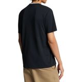 Lyle & Scott Superfine Katoenen T-shirt met Puntjes - Marineblauw