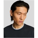 Lyle & Scott Superfine Katoenen T-shirt met Puntjes - Marineblauw