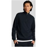 Lyle & Scott - Superfine Quarter Zip - Sweatshirt - Donker Marineblauw - Katoen