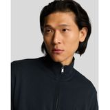 Lyle & Scott - Superfine Quarter Zip - Sweatshirt - Donker Marineblauw - Katoen
