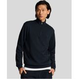 Lyle & Scott - Superfine Quarter Zip - Sweatshirt - Donker Marineblauw - Katoen