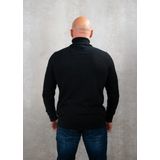 Lyle & Scott Cotton merino turtleneck jumper - jet black