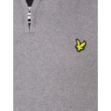 Lyle & Scott - Truien - Grijs - Katoen - Cotton Merino Quarter Zip Jumper