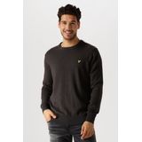 Lyle & Scott Cotton Merino Crew Neck Jumper Truien & Vesten Heren - Sweater - Hoodie - Vest- Donkergrijs - Maat XS