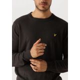 Lyle & Scott Cotton Merino Crew Neck Jumper Truien & Vesten Heren - Sweater - Hoodie - Vest- Donkergrijs - Maat XS
