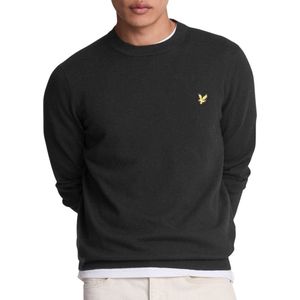 Lyle & Scott - Zwarte Lange Mouw Trui - Katoen - Heren