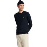 Lyle & Scott - Gebreide Trui - Donker Marineblauw - Katoen - Merinowol