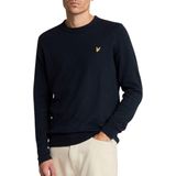Lyle & Scott - Gebreide Trui - Donker Marineblauw - Katoen - Merinowol