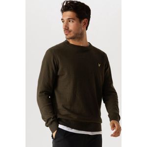 Lyle & Scott - Cotton Merino Crew Neck Jumper - Groen - Trui