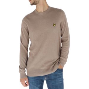 Lyle & Scott, Heren, Truien, Beige, Maat: S Katoen,