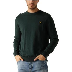 Lyle & Scott - COTTON MERINO CREW NECK JUMPER - Trui - Groen