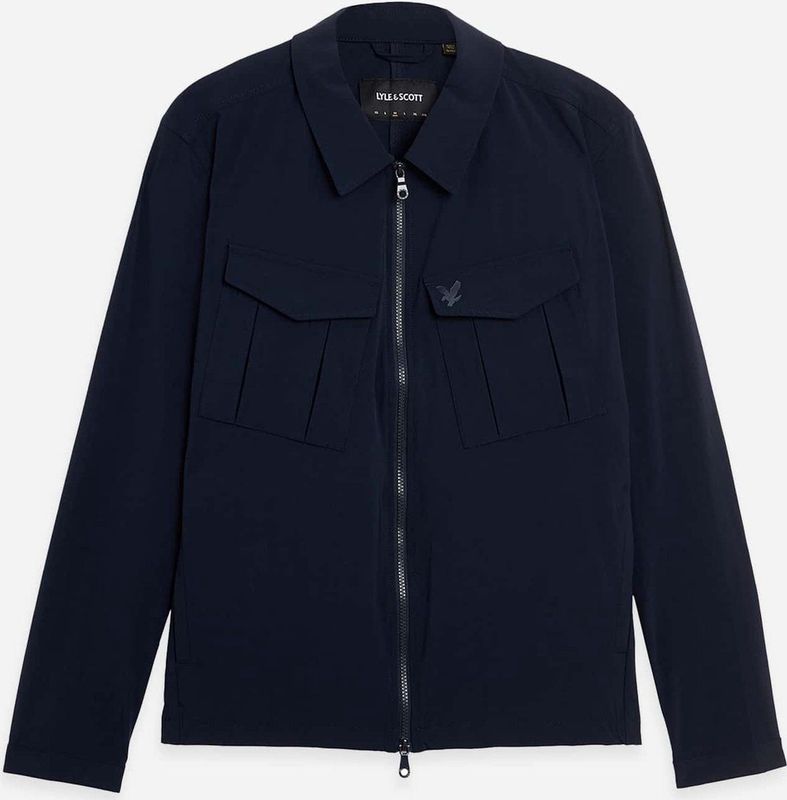 Lyle & Scott - Nylon Pocket Overshirt - Blauw - Heren - Jassen