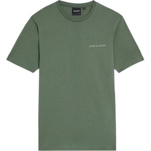 Lyle & Scott - Embroidered T-Shirt - Zwart - Katoen