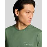 Lyle & Scott - Embroidered T-Shirt - Zwart - Katoen