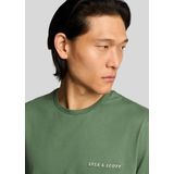 Lyle & Scott - Embroidered T-Shirt - Zwart - Katoen
