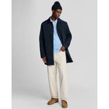 Lyle & Scott - Linnenmix Gebreide Polo - Donkerblauw