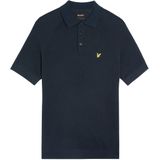 Linen Blend - Knitted Polo - Lichtblauw - Linnenmix
