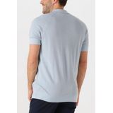 Linen Blend - Knitted Polo - Lichtblauw - Linnenmix