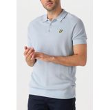 Linen Blend - Knitted Polo - Lichtblauw - Linnenmix