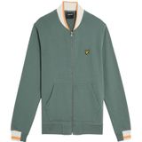Lyle & Scott - Half Tipped Jersey Bomberjack - Groen - Herenjas