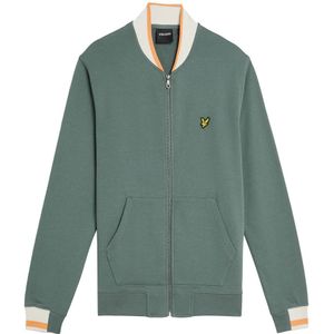Lyle & Scott - Half Tipped Jersey Bomberjack - Groen - Herenjas