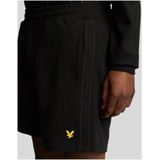 Lyle&Scott - Sports Tape Shorts - Zwart - Katoen-Polyestermix