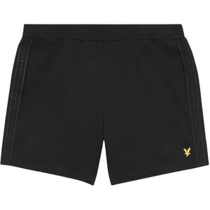 Lyle&Scott - Sports Tape Shorts - Zwart - Katoen-Polyestermix
