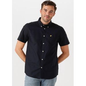 Lyle & Scott - Short Sleeve Oxford Shirt - Donkerblauw - Katoen