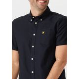 Lyle & Scott - Oxford Overhemd - Dark Navy - Katoen - Korte Mouwen