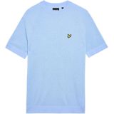 Lyle & Scott - T-shirt - Lichtblauw - Linnenmix